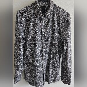 Men's Black Floral Shirt